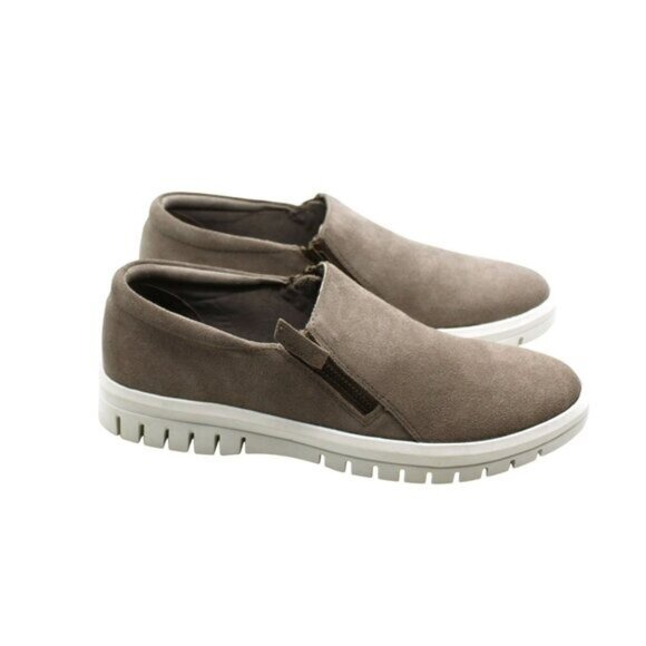 Aqua College Womens Flivia Suede Waterproof Slip-on Sneakers - Picture 3 of 8